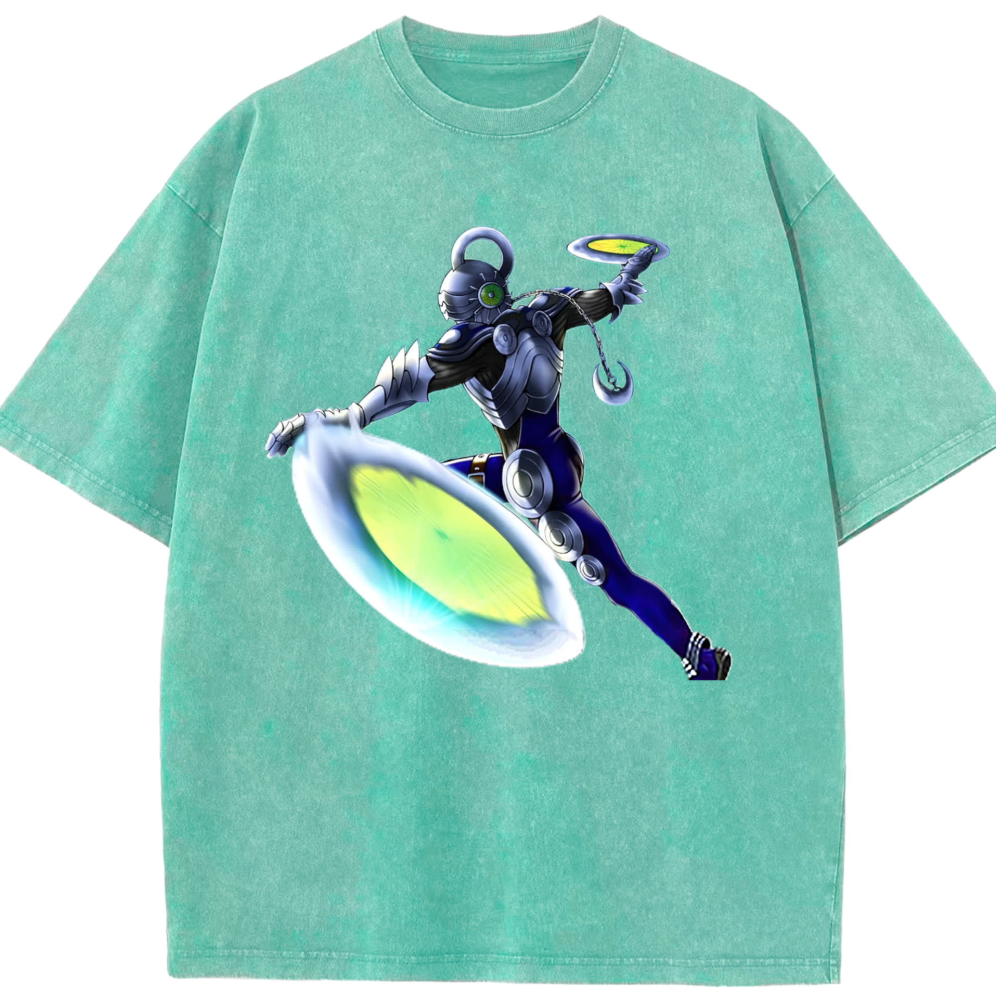 （画像用） 遊☆戯☆王 Yu-Gi-Oh! 綿100% ヴィンテージ風 半袖Tシャツ（フロントプリント）